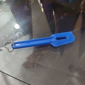Tupperware Blue Spatula Keychain
